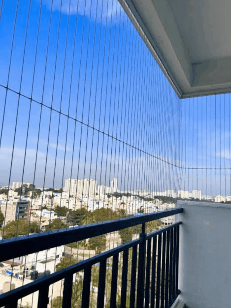 Balcony invisible grills